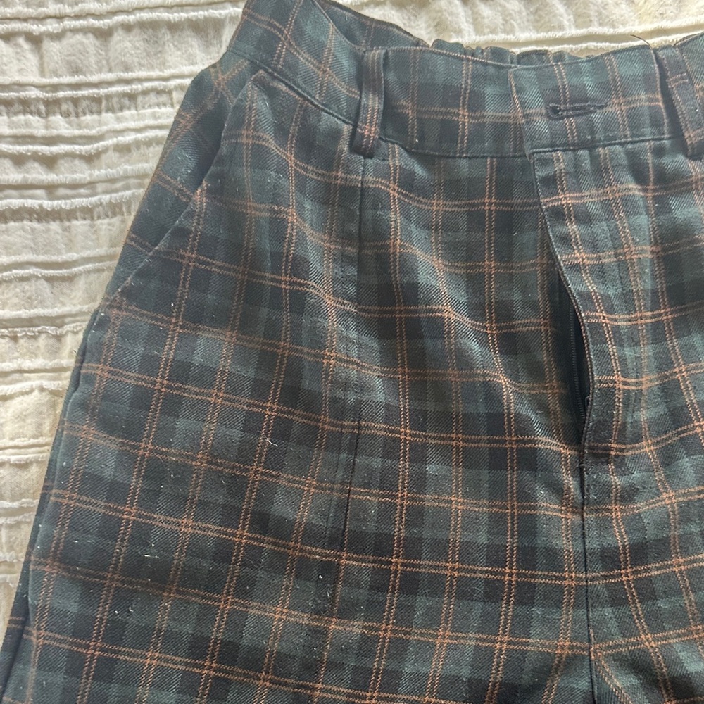 Disturbia Plaid Chinos - Black and Brown